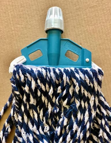 6 inch Black and White Mop Stick